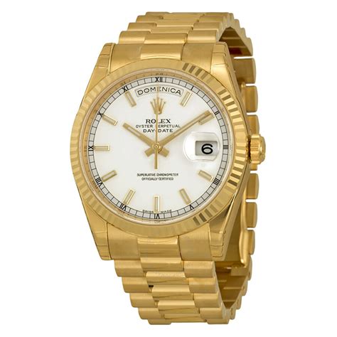 rolex president 2 yellow gold|rolex presidential gold white face.